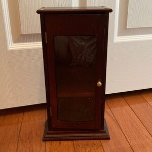 Wooden Display Cabinet with Glass Door